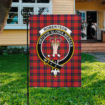 Robertson Modern Tartan Flag with Family Crest