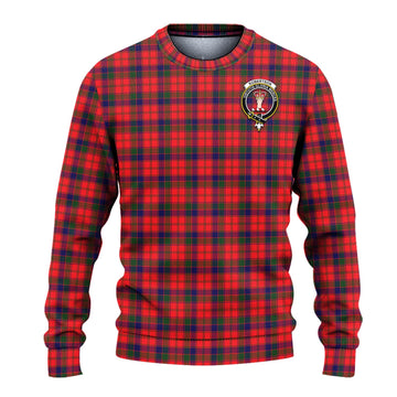 Robertson Modern Tartan Ugly Sweater with Family Crest