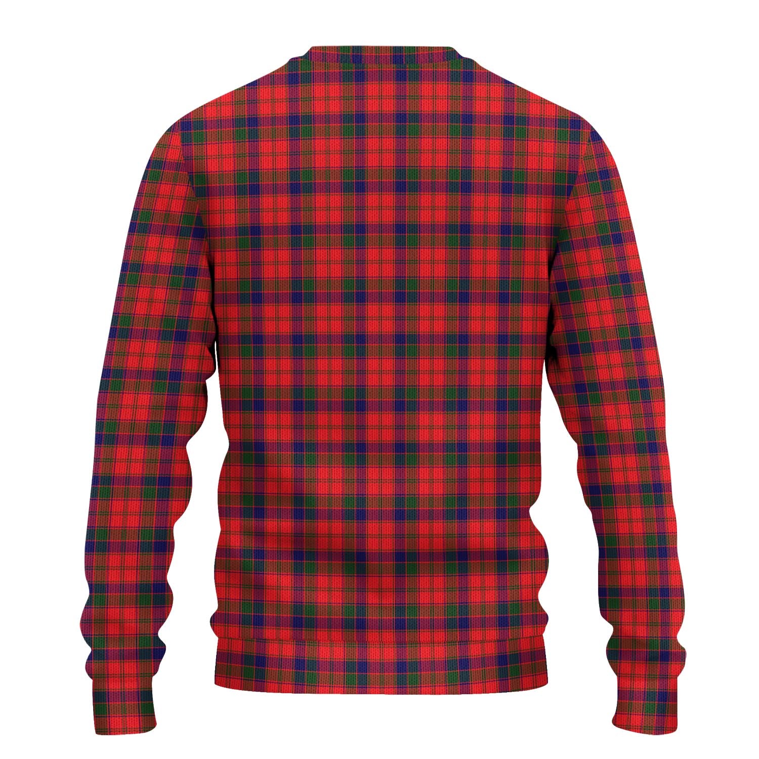 Robertson Modern Tartan Knitted Sweater with Family Crest - Tartanvibesclothing