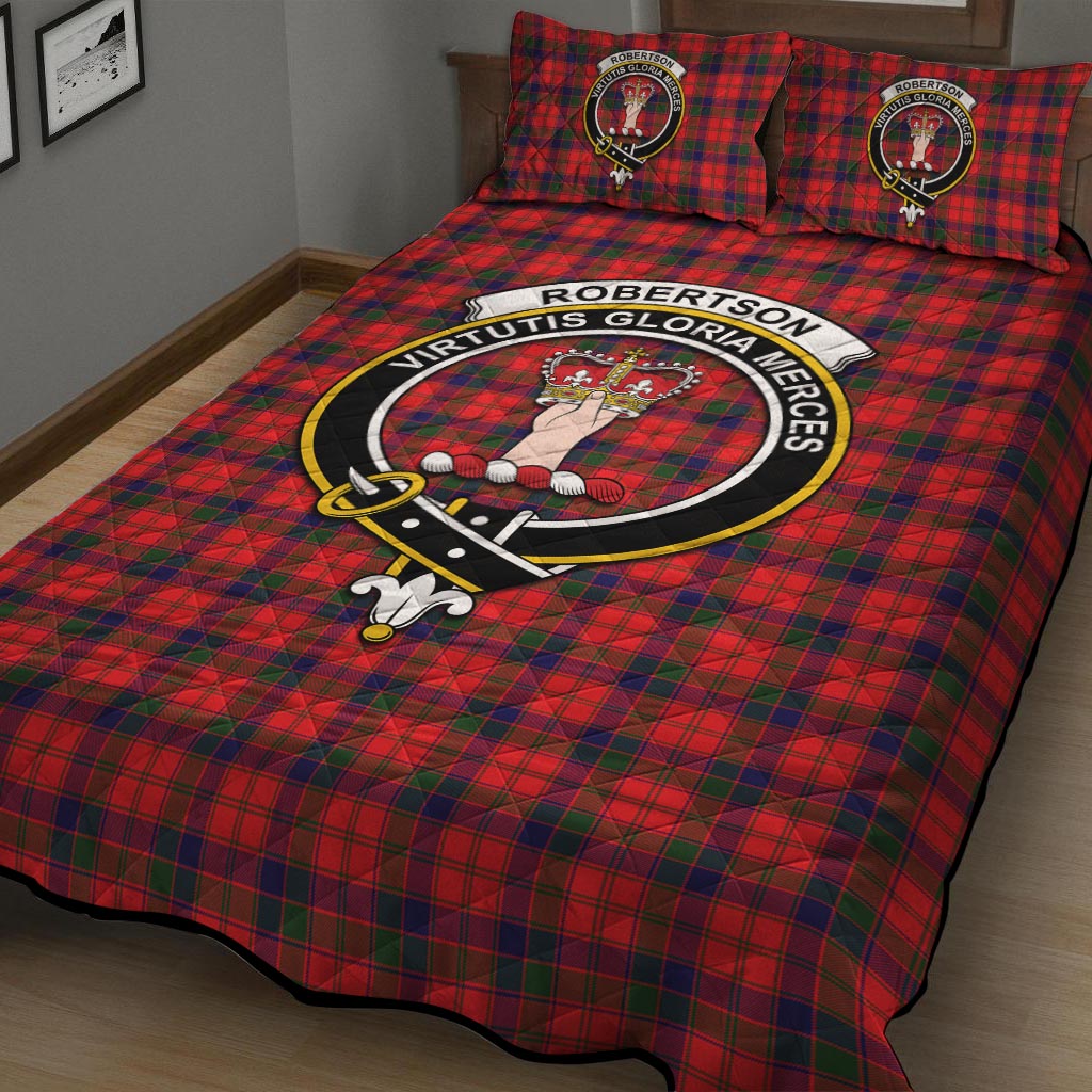 Robertson Modern Tartan Quilt Bed Set with Family Crest - Tartan Vibes Clothing