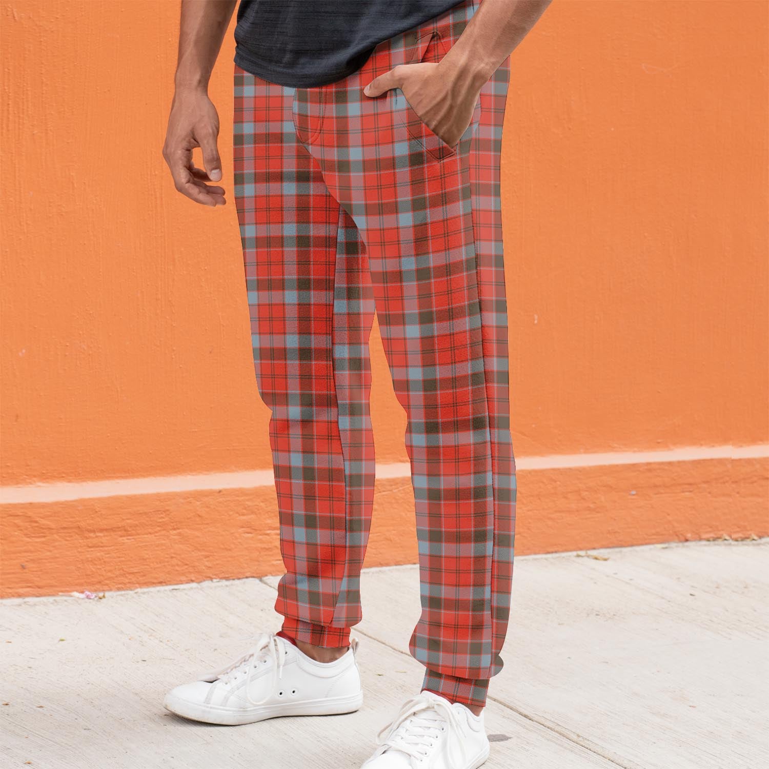 Robertson Weathered Tartan Joggers Pants S - Tartanvibesclothing Shop