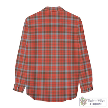 Robertson Weathered Tartan Women's Casual Shirt with Family Crest