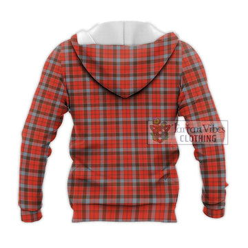 Robertson Weathered Tartan Knitted Hoodie with Family Crest DNA In Me Style