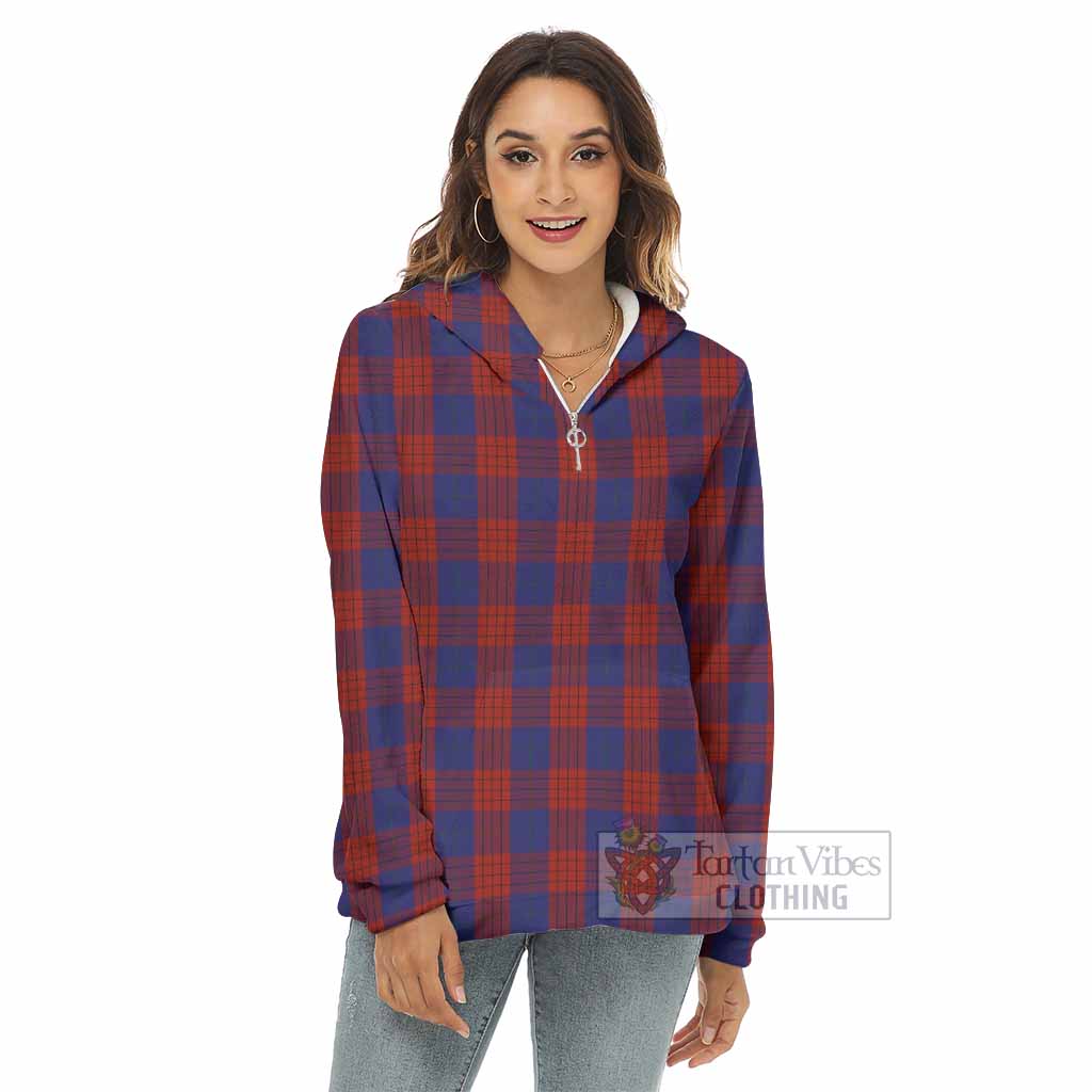 Robinson Tartan Women's Borg Fleece Hoodie with Half Zip - Tartan Vibes Clothing