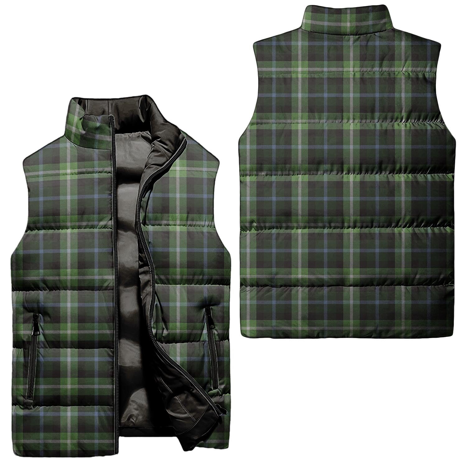 Rodger Tartan Sleeveless Puffer Jacket Unisex - Tartanvibesclothing