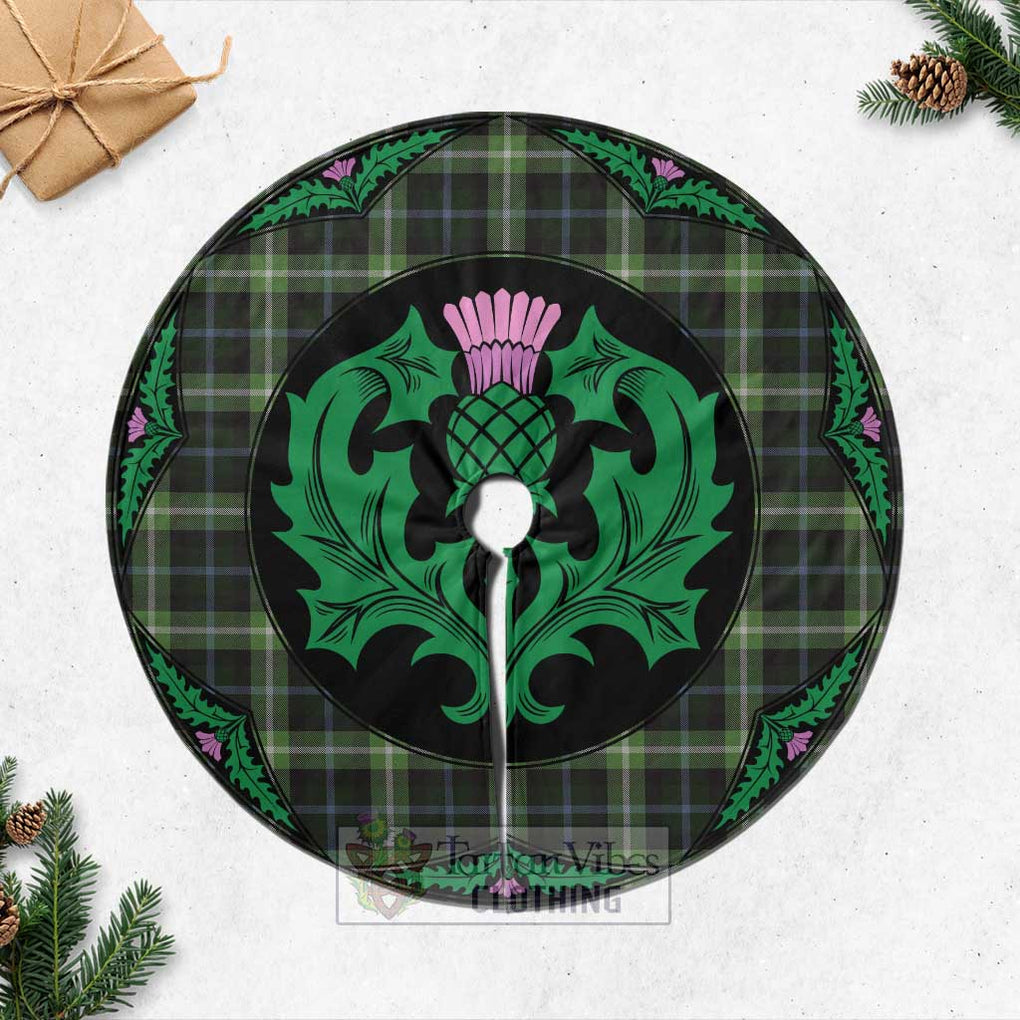 Tartan Vibes Clothing Rodger Tartan Christmas Tree Skirt Scottish Thistle Style