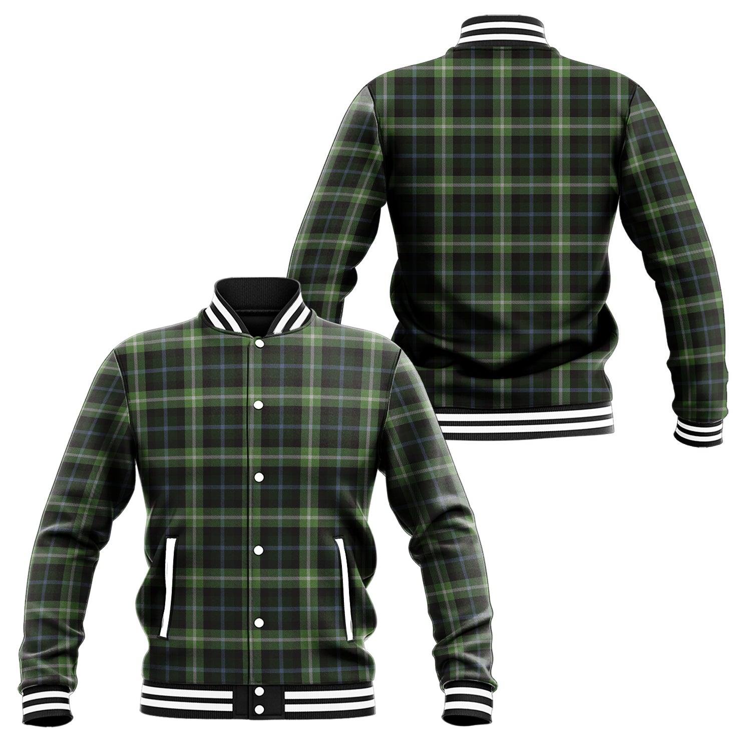 Rodger Tartan Baseball Jacket Unisex - Tartan Vibes Clothing