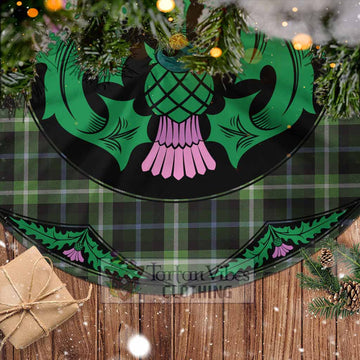 Rodger Tartan Christmas Tree Skirt Scottish Thistle Style