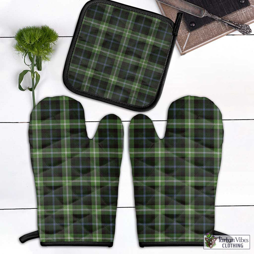 Rodger Tartan Combo Oven Mitt & Pot-Holder Black - Tartan Vibes Clothing