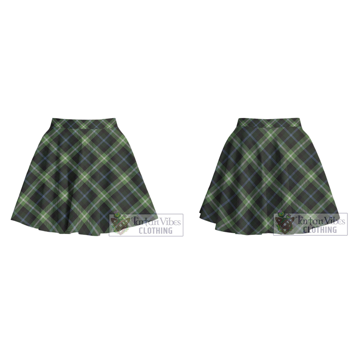 Rodger Tartan Women's Plated Mini Skirt Cross Style - Tartan Vibes Clothing