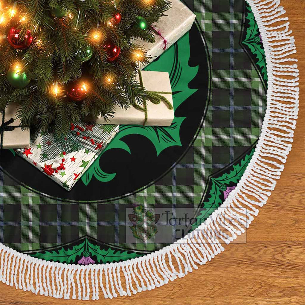 Tartan Vibes Clothing Rodger Tartan Christmas Tree Skirt Scottish Thistle Style