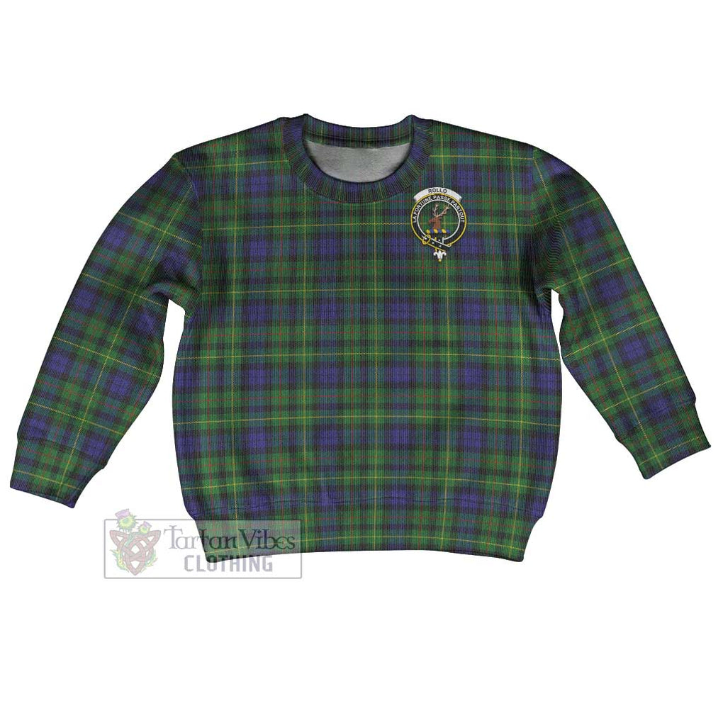 Tartan Vibes Clothing Rollo Tartan Kid Ugly Sweater with Family Crest