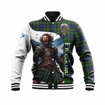 Rollo Crest Tartan Baseball Jacket Inspired by the Freedom of Scottish Warrior