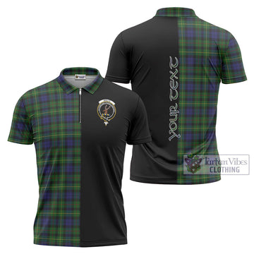 Rollo Tartan Zipper Polo Shirt with Family Crest and Half Of Me Style