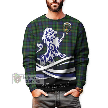 Rollo Tartan Sweatshirt with Alba Gu Brath Regal Lion Emblem