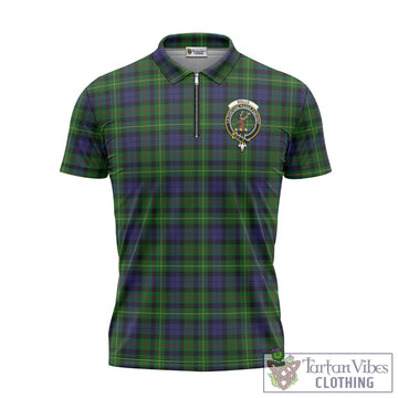 Rollo Tartan Zipper Polo Shirt with Family Crest