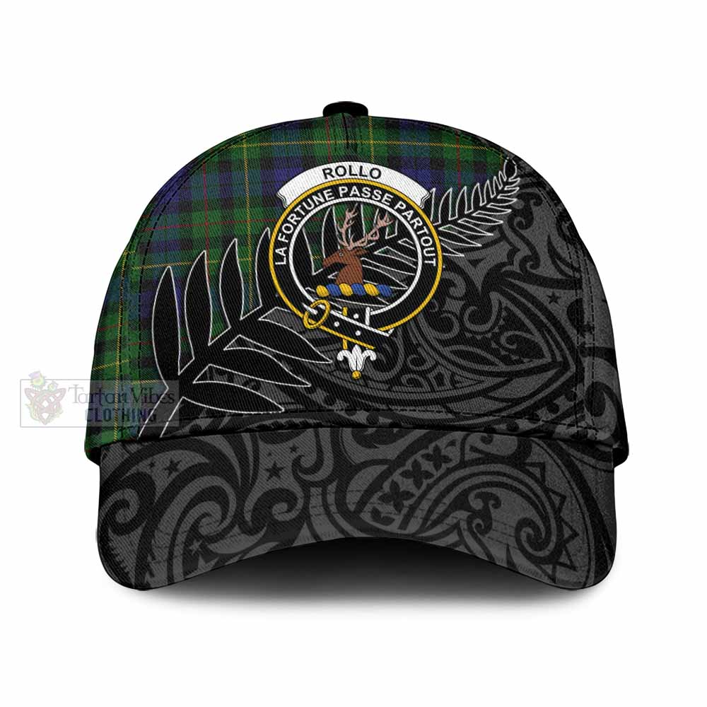 Tartan Vibes Clothing Rollo Tartan Classic Cap with New Zealand Silver Fern Half Style