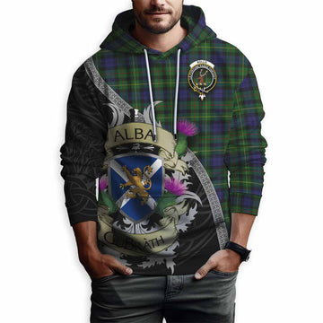 Rollo Tartan Family Crest Hoodie Lion Rampant Royal Thistle Shield Celtic Inspired Pullover Hoodie - Tartan Vibes Clothing