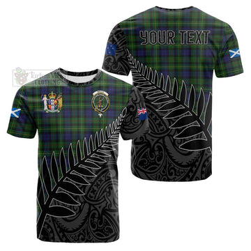 Rollo Crest Tartan Cotton T-shirt with New Zealand Silver Fern Half Style