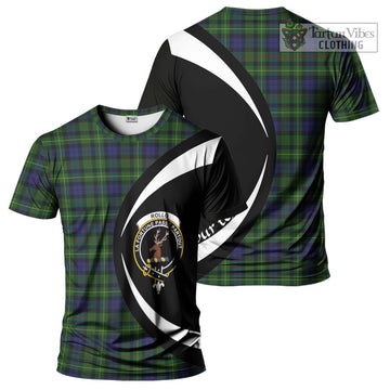 Rollo Tartan T-Shirt with Family Crest Circle Style