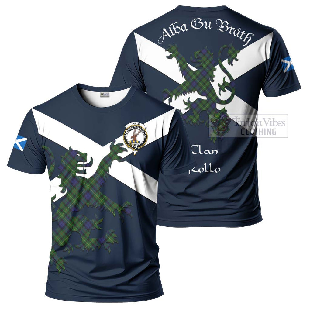 Tartan Vibes Clothing Rollo Tartan Lion Rampant T-Shirt – Proudly Display Your Heritage with Alba Gu Brath and Clan Name