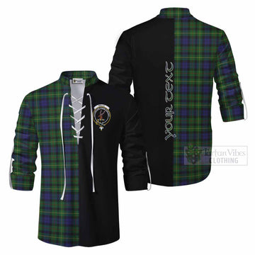 Rollo Tartan Ghillie Kilt Shirt with Family Crest and Half Of Me Style