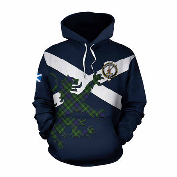 Rollo Tartan Lion Rampant Cotton Hoodie Proudly Display Your Heritage with Alba Gu Brath and Clan Name