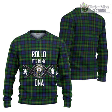 Rollo Tartan Ugly Sweater with Family Crest DNA In Me Style