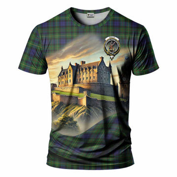 Rollo Tartan Family Crest T-Shirt with Scottish Ancient Castle Style Kid's Shirt - Tartan Vibes Clothing