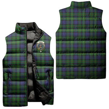 Rollo Tartan Sleeveless Puffer Jacket with Family Crest