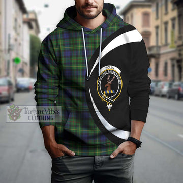 Rollo Tartan Hoodie with Family Crest Circle Style