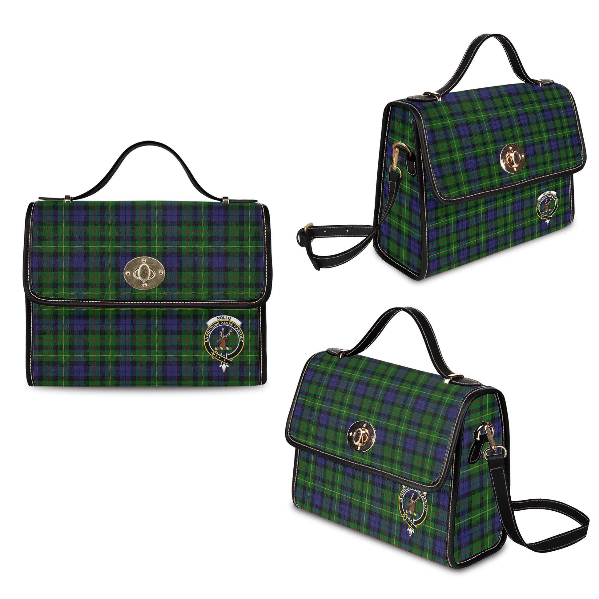 rollo-tartan-leather-strap-waterproof-canvas-bag-with-family-crest