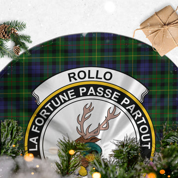 Rollo Tartan Christmas Tree Skirt with Family Crest