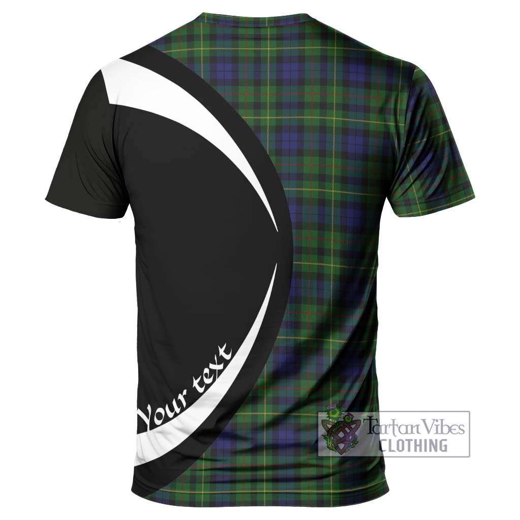 Tartan Vibes Clothing Rollo Tartan T-Shirt with Family Crest Circle Style