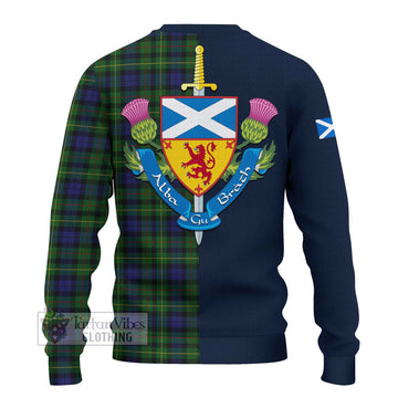 Rollo Tartan Ugly Sweater with Scottish Lion Royal Arm Half Style