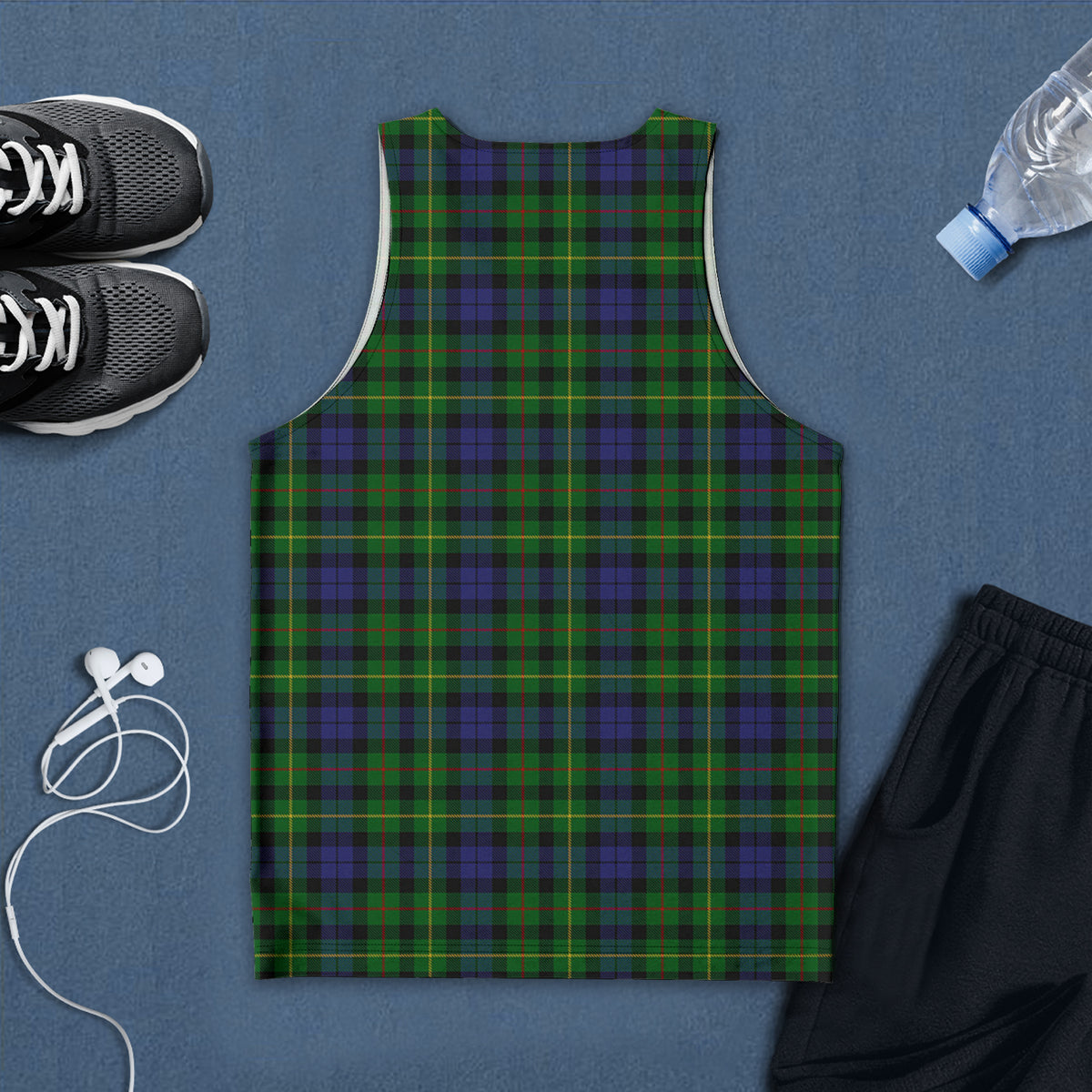 Rollo Tartan Mens Tank Top with Family Crest - Tartan Vibes Clothing