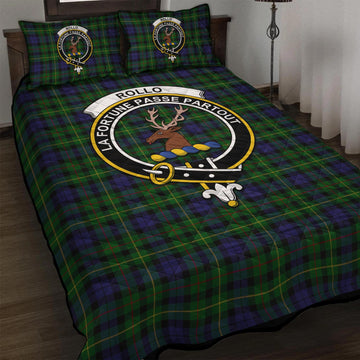 Rollo Tartan Quilt Bed Set with Family Crest