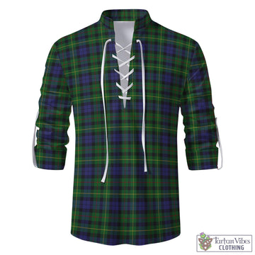 Rollo Tartan Men's Scottish Traditional Jacobite Ghillie Kilt Shirt