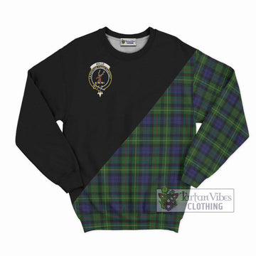 Rollo Tartan Sweatshirt with Family Crest and Military Logo Style