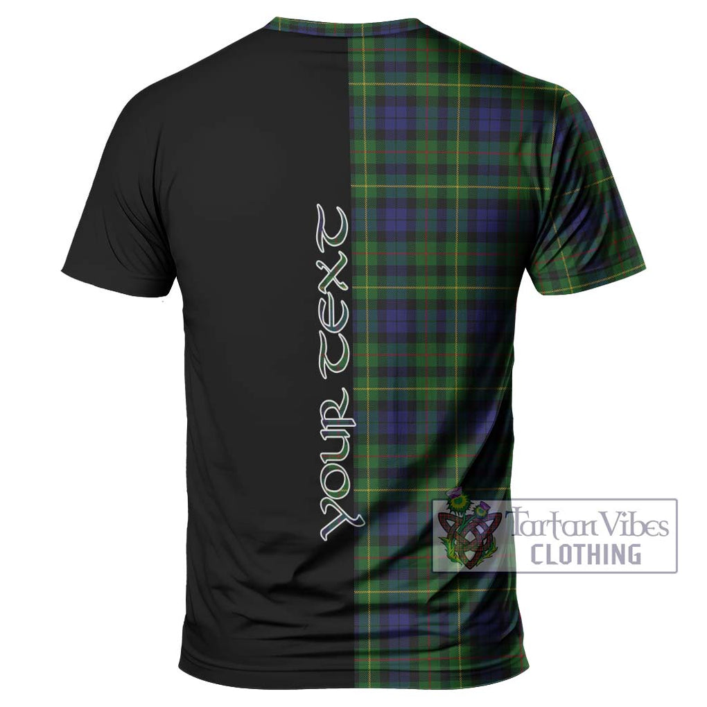 Rollo Tartan T-Shirt with Family Crest and Half Of Me Style - Tartanvibesclothing Shop