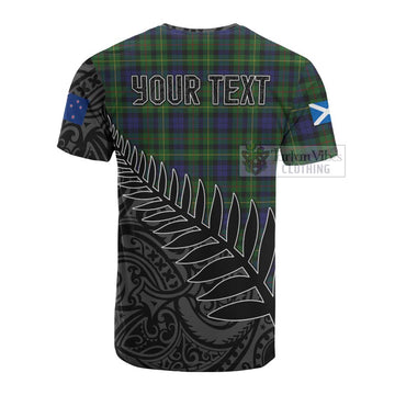 Rollo Crest Tartan Cotton T-shirt with New Zealand Silver Fern Half Style