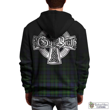 Rollo Tartan Hoodie Featuring Alba Gu Brath Family Crest Celtic Inspired