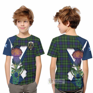 Rollo Tartan Family Crest Kid T-Shirt Scottish Thistle Celtic Inspired - Tartan Vibes Clothing