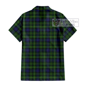 Rollo Tartan Short Sleeve Button Shirt with Family Crest DNA In Me Style