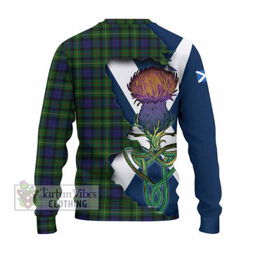 Rollo Tartan Family Crest Knitted Sweater Scottish Thistle Celtic Inspired - Tartan Vibes Clothing