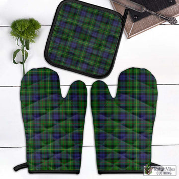 Rollo Tartan Combo Oven Mitt & Pot-Holder Black - Tartan Vibes Clothing