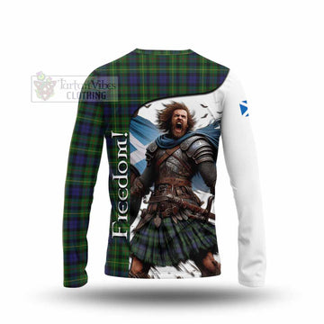 Rollo Crest Tartan Long Sleeve T-Shirt Inspired by the Freedom of Scottish Warrior