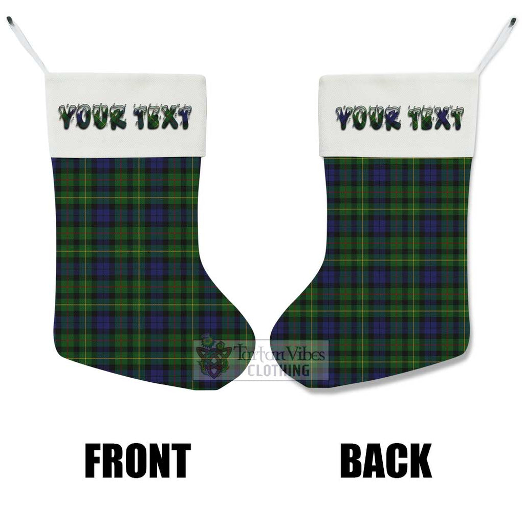 Tartan Vibes Clothing Rollo Tartan Christmas Stocking with Personalized Text