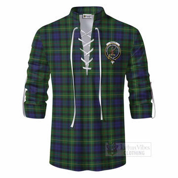 Rollo Tartan Ghillie Kilt Shirt with Family Crest DNA In Me Style