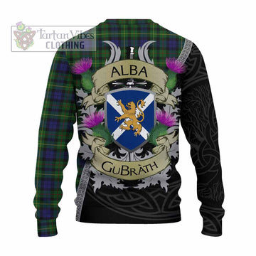 Rollo Tartan Family Crest Knitted Sweater Lion Rampant Royal Thistle Shield Celtic Inspired - Tartan Vibes Clothing